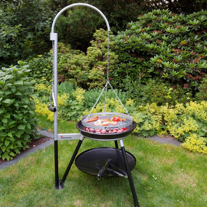 LANDMANN Holzkohle-Schwenkgrill Geos